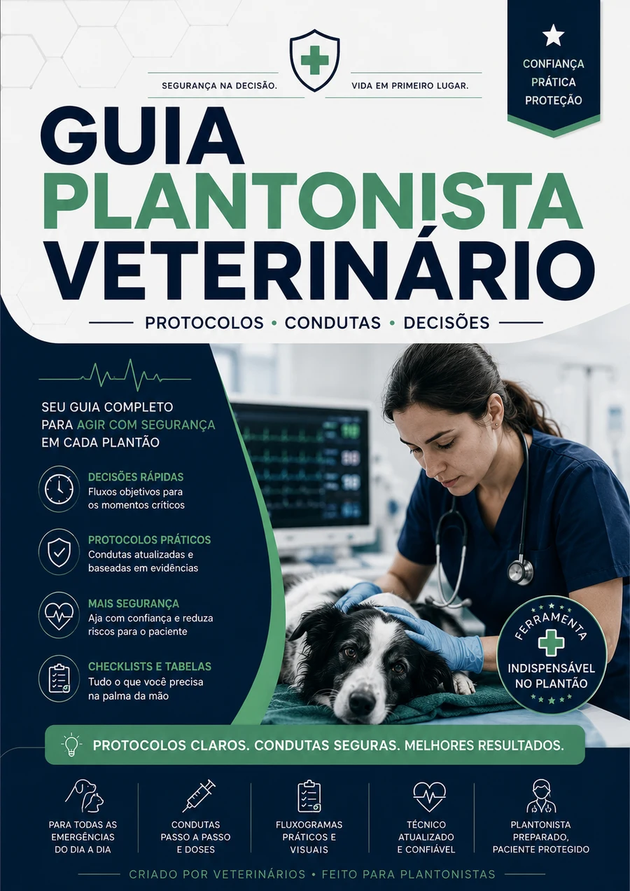 Capa do Protocolo de Plantão: Decisões Rápidas em Emergências Veterinárias